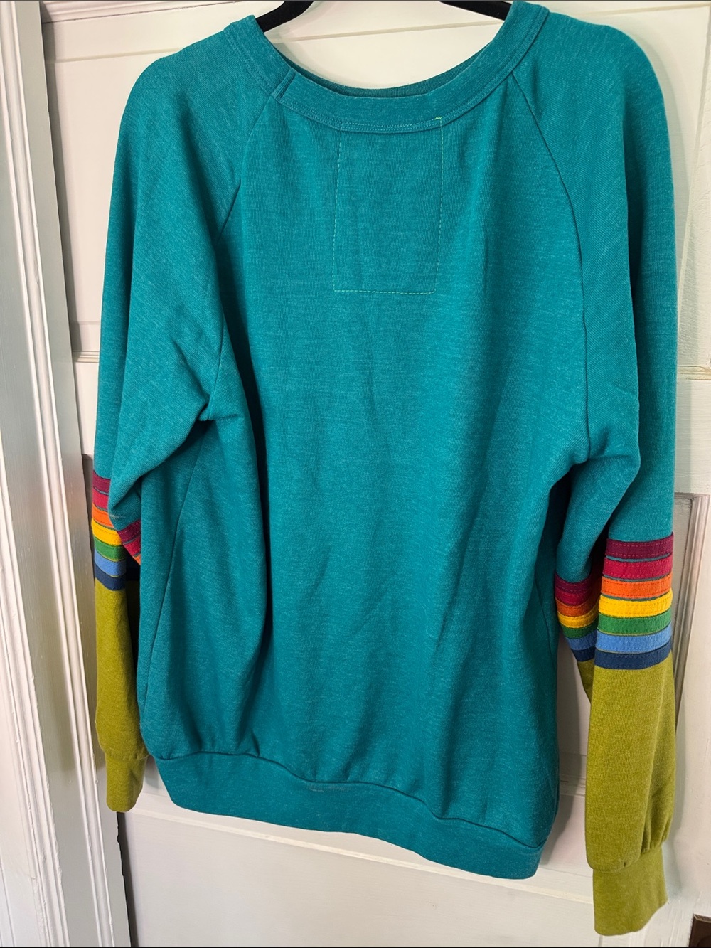 Aviator Nation Sweatshirt with signature Sleeve Stripes - Picture 3 of 4